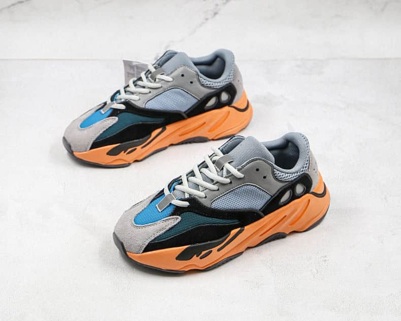 Best Yeezy 700 Boost wash orange replica sneakers for men (2)